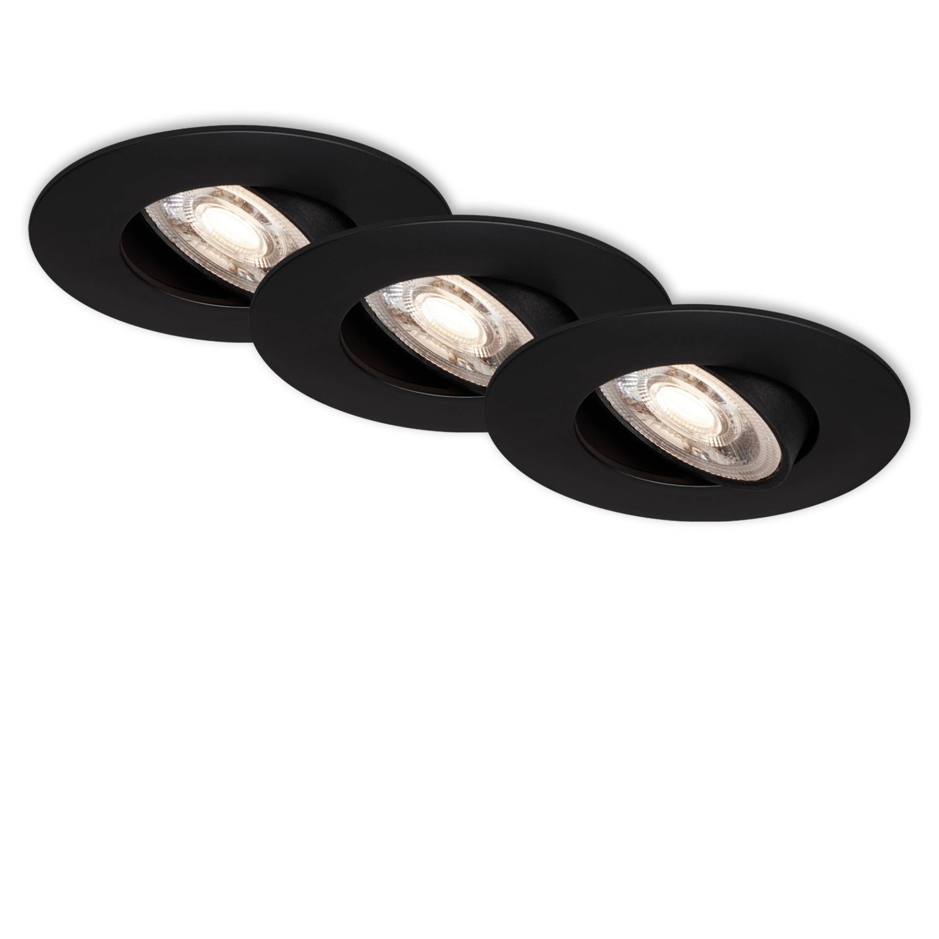 Briloner LED-Einbauleuchte 4,8 W Ø 9,2 cm 3 Stück chromfarben Briloner LED-Einbauleuchte 4,8 W Ø 9,2 cm 3 Stück chromfarben von Briloner