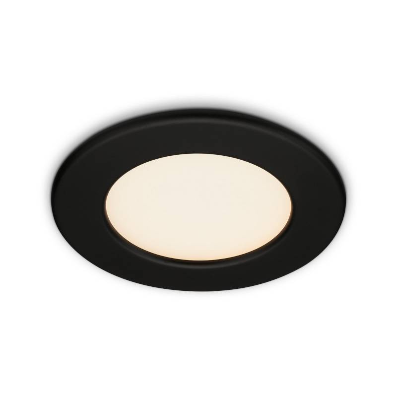 Briloner LED-Einbauleuchte 6 W Ø 11,5 cm 1 Stück mattschwarz von Briloner