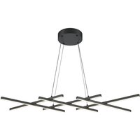 LED Hängelampe Aluminium H: max. 307 cm Schwarz 800 lm von Maytoni