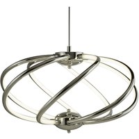 LED Hängelampe Metall D: 51 cm Chrom Weiß 3000 K 2417 lm LED Hängelampe Metall D: 51 cm Chrom Weiß 3000 K 2417 lm von Searchlight