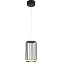 LED Hängelampe rund Ø 16 cm Schwarz Weiß 3000 K LED Hängelampe rund Ø 16 cm Schwarz Weiß 3000 K von Searchlight