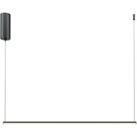 LED Hängeleuchte Aluminium H: max. 316,7 cm Schwarz von Maytoni