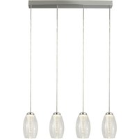 LED Hängeleuchte Glas B: 75,5 cm H: max. 150 cm verstellbar von Searchlight