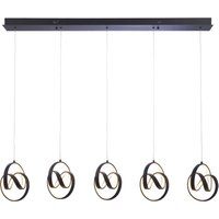LED Hängeleuchte Schwarz Metall 116,5 cm lang Modern Design LED Hängeleuchte Schwarz Metall 116,5 cm lang Modern Design von Endon