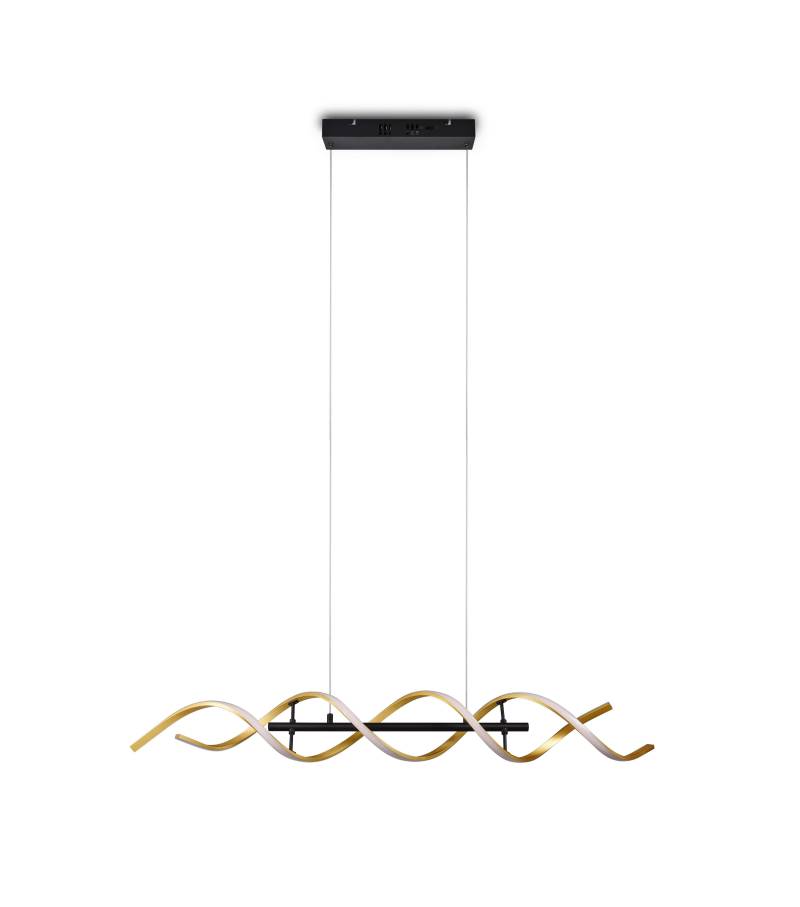 LED-Hängeleuchte Sequence Goldfarben max. 45 Watt