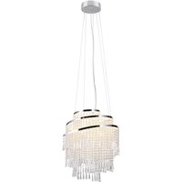 LED Hängeleuchte mit Fernbedienung dimmbar Chrom Acryl LED Hängeleuchte mit Fernbedienung dimmbar Chrom Acryl von Trio