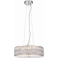 LED Hängeleuchte rund Ø 38 cm Kristall Metall in Chrom LED Hängeleuchte rund Ø 38 cm Kristall Metall in Chrom von Endon