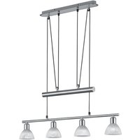 LED-JoJo-Pendelleuchte 4XE14 1 Stück Metall Weiß, Hellgrau