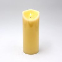 LED Kerze 3D Flame 10x25 cm Creme von Werner Voss