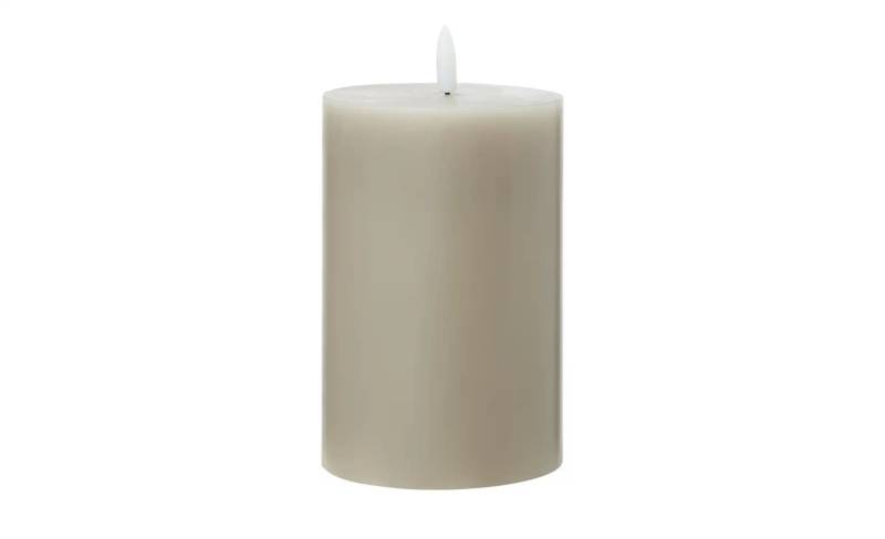 HOME STORY LED Kerze   ¦ grau ¦ Paraffin ¦ Maße (cm): H: 18  Ø: 10 Accessoires > Kerzen & Kerzenständer - Höffner