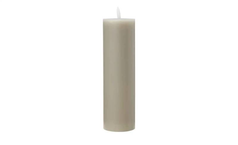 HOME STORY LED Kerze   ¦ grau ¦ Paraffin ¦ Maße (cm): H: 28  Ø: 7.5 Accessoires > Kerzen & Kerzenständer - Höffner