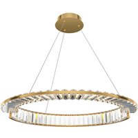 LED Kronleuchter Kristall Metall rund D: 62 cm in Gold von Maytoni