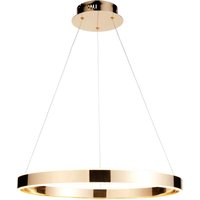 LED Kronleuchter Ring Ø 60 cm Metall in Gold warmweiß 3000 von Endon