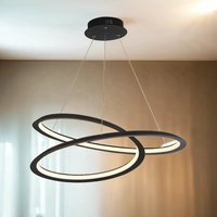 LED Kronleuchter Schwarz matt Metall 3000 K 1944 lm von Searchlight