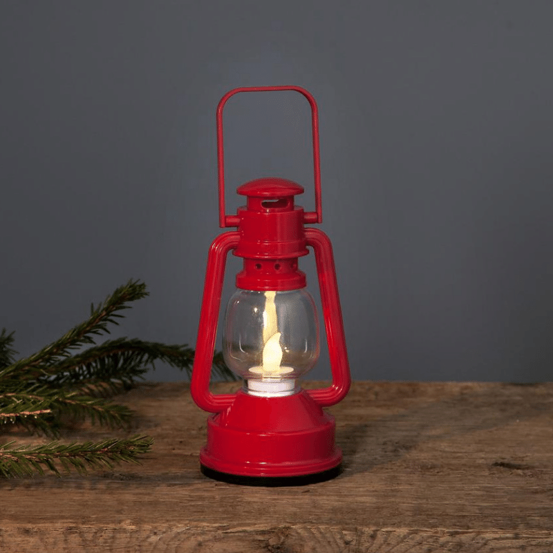 LED Laterne NICO - warmweiße LED - Schalter - Batteriebetrieb - H:15cm, D: 8,5cm - rot LED Laterne NICO - warmweiße LED - Schalter - Batteriebetrieb - H:15cm, D: 8,5cm - rot von StarTrading