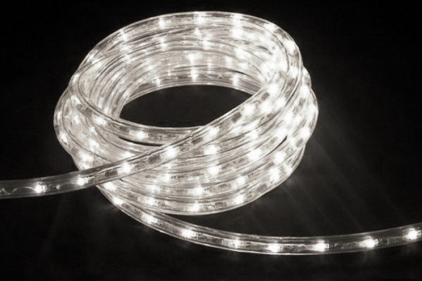 LED Lichtschlauch außen kaltweiß Premium, UV-beständig, kürzbar, Wunschlänge 1-90m 230V IP67
