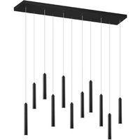 LED-Pendelleuchte 11x2,8W Matt 1 Stück Metall Schwarz