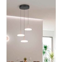 LED Pendelleuchte 3x7,5W  Matt / Coffee / Glas Opal Weiß 1 Stück Metall / Glas / Holz Hellbraun, Weiß, Schwarz