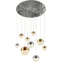 LED Pendelleuchte 4000 K 3992 lm Ø 60 cm rund LED Pendelleuchte 4000 K 3992 lm Ø 60 cm rund von Searchlight