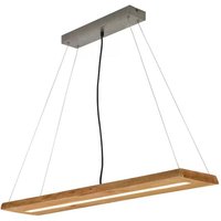 LED Pendelleuchte Echtholz 1 Stück Metall / Holz Hellbraun