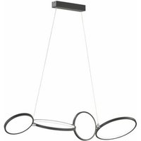 LED-Pendelleuchte Matt 1 Stück Metall Schwarz