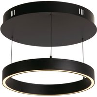 LED Pendelleuchte Metall Schwarz rund Ø 44 cm Ring LED Pendelleuchte Metall Schwarz rund Ø 44 cm Ring von Searchlight