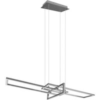 LED-Pendelleuchte Nickel Matt 1 Stück Metall Hellgrau