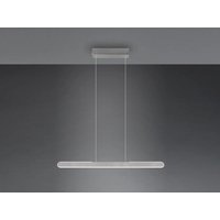 LED-Pendelleuchte inkl. Touch Dimmer  Aluminium Gebürstet 1 Stück Metall Hellgrau