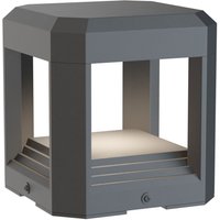 LED Pollerleuchte Aluminium IP65 15,1 cm hoch Grau TIM von Maytoni