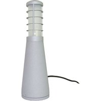 LED Pollerleuchte IP54 37cm Aluminium Modern in Silber von ELSTEAD