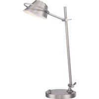 LED Schreibtischlampe dimmbar Metall in Nickel 51 cm LED Schreibtischlampe dimmbar Metall in Nickel 51 cm von ELSTEAD
