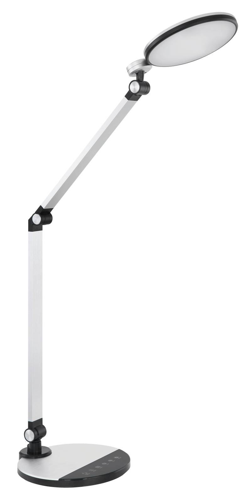 LED-Schreibtischleuchte Konsti Schwarz/Silber max. 10 Watt Schreibtischlampe