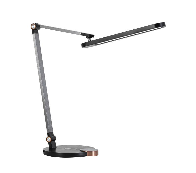 LED-Schreibtischleuchte Rink Schwarz/Alu/Kupfer max.10 Watt Schreibtischlampe