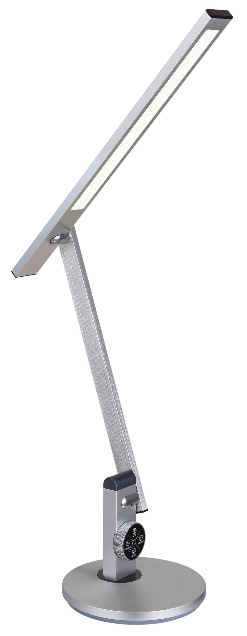 LED-Schreibtischleuchte Solana Opal/Silberfarben max. 12 Watt Schreibtischlampe