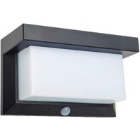 LED Solar Außenwandleuchte NV1385322 schwarz Edelstahl B/H/L: ca. 9x12x20 cm von Näve Leuchten