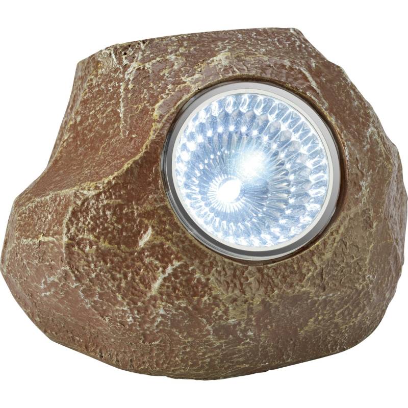 LED Solar Deko-leuchte Stein Braun LED Solar Deko-leuchte Stein Braun
