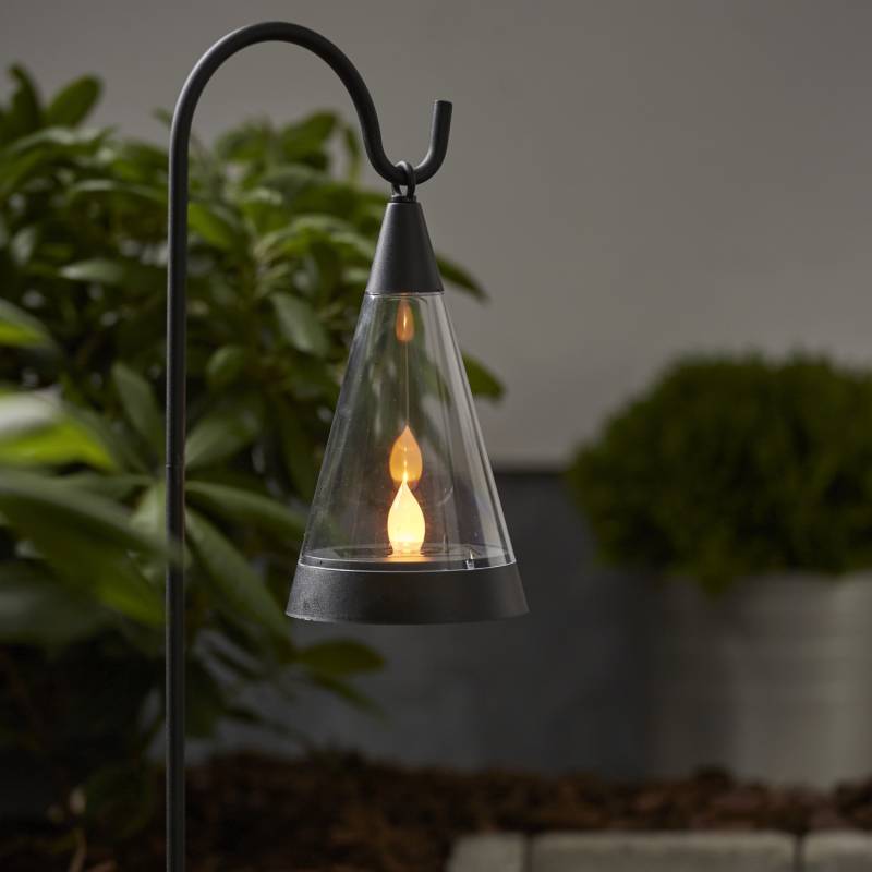 LED Solar Laterne 3in1 - Laterne/Windlicht/Erdspieß - flackernde LED - H: 70cm - Dämmerungssensor von StarTrading