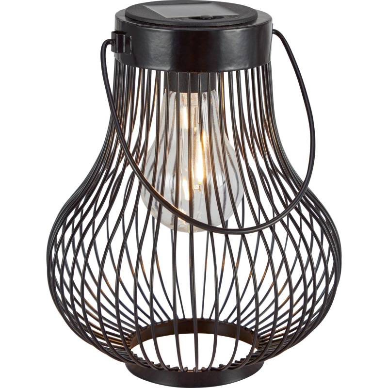 LED Solar-Laterne Schwarz