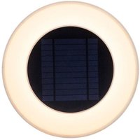 LED Solarleuchte Wand IP65 3500 K Ø 27 cm rund Fernbedienung von Newgarden