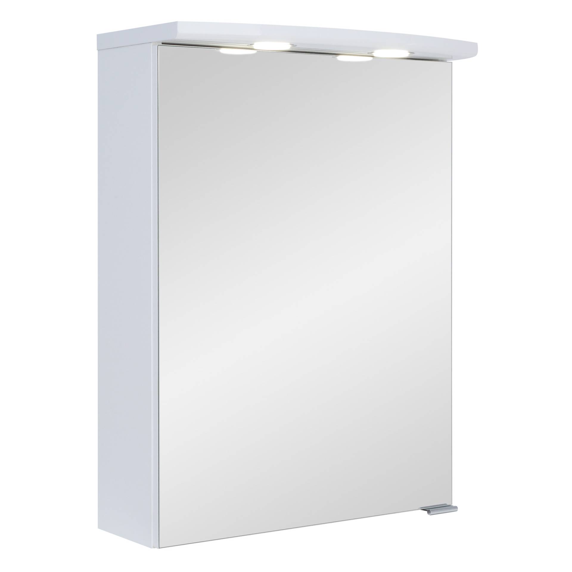 LED-Spiegelschrank 'Beni' weiß 50 x 65 x 23,4 cm