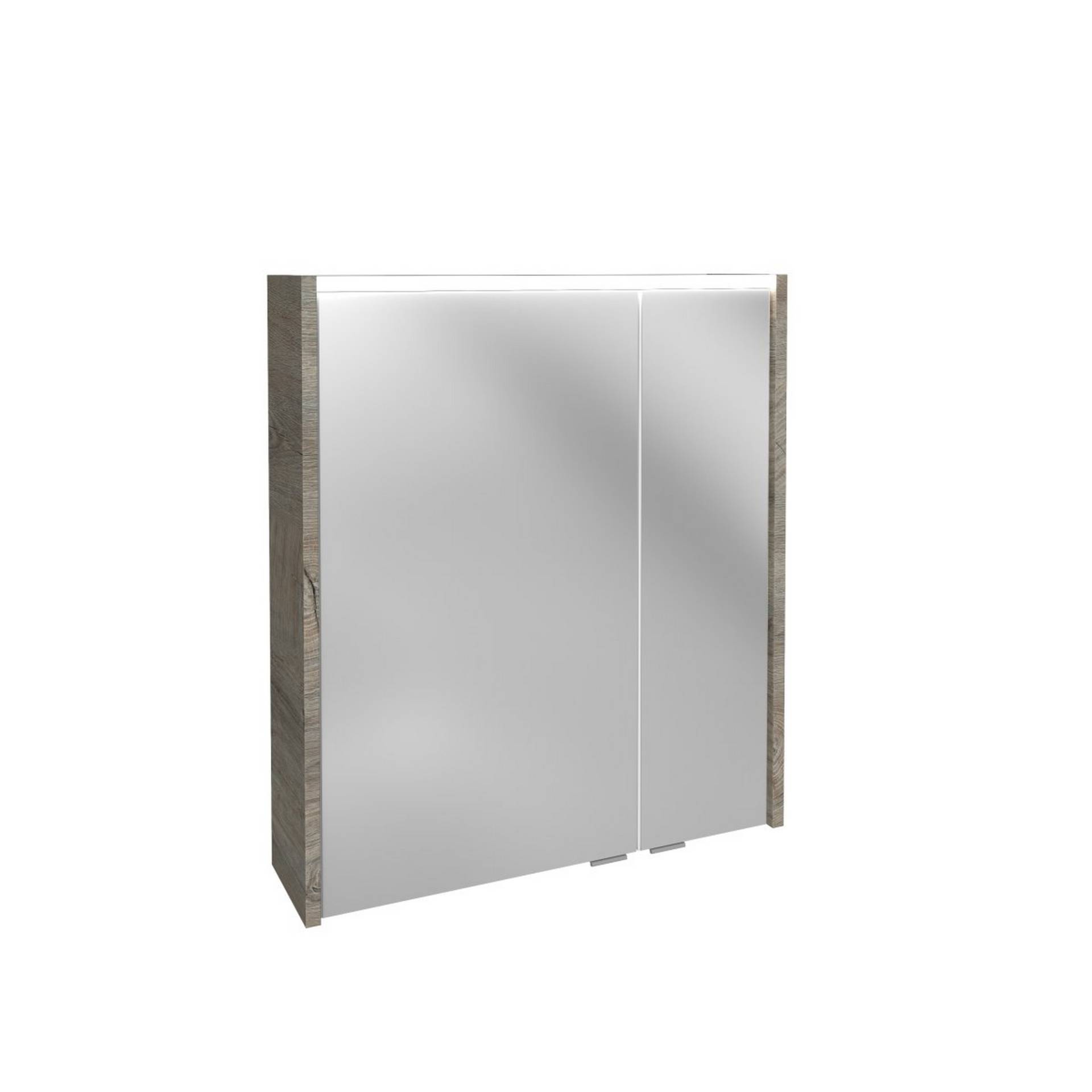 Fackelmann LED-Spiegelschrank 'Denver' braun 60 x 68,5 x 16 cm von Fackelmann