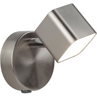 LED Spot Lampe Wand in Silber matt 3000 K 354 lm Metall LED Spot Lampe Wand in Silber matt 3000 K 354 lm Metall von Searchlight