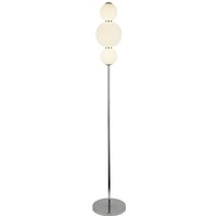 LED Stehleuchte 3000 K 151 cm Glas Metall Chrom Weiß LED Stehleuchte 3000 K 151 cm Glas Metall Chrom Weiß von Searchlight