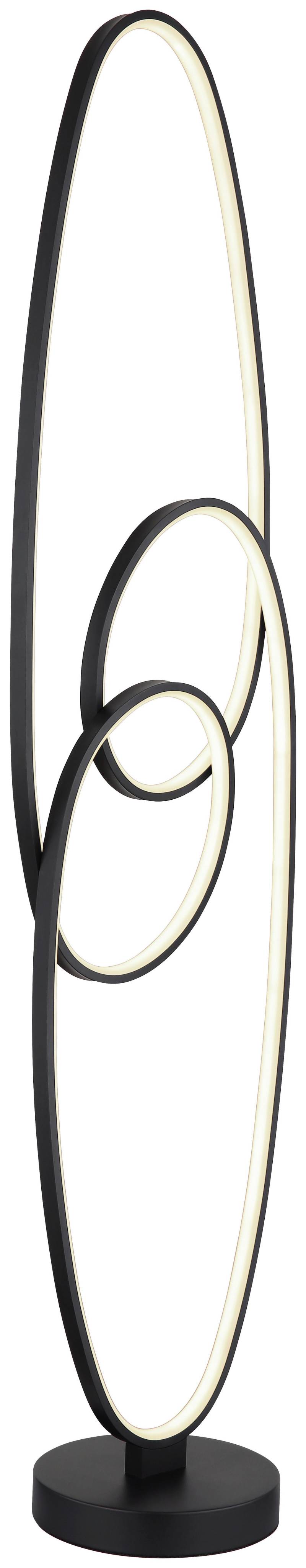 LED-Stehleuchte Iti in Opal/Schwarz max. 39 Watt