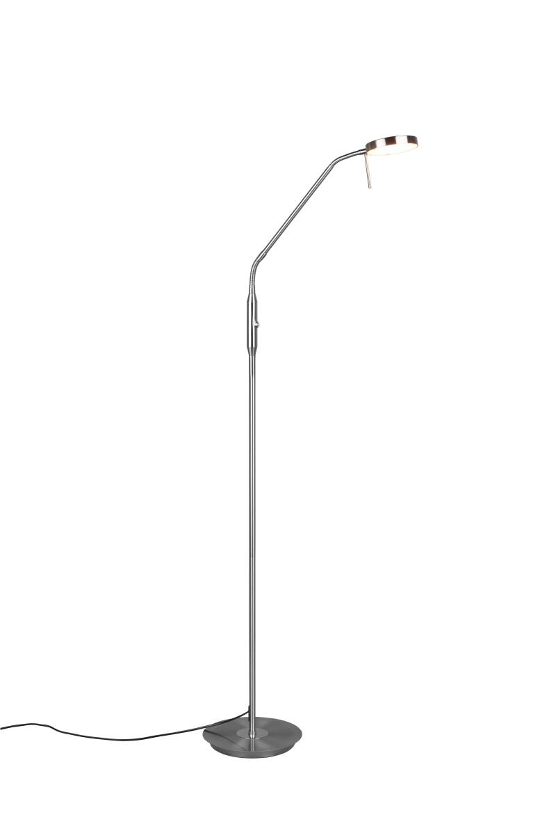 LED-Stehleuchte Monza Nickelfarben max. 12 Watt