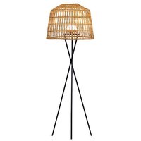 LED Stehleuchte außen Rattan Schirm 148 cm mit Akku IP54 von Newgarden