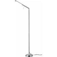 LED-Stehleuchte inkl. Tastdimmer Nickel Matt 1 Stück Metall Hellgrau
