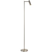 LED Stehleuchte klein 125 cm Metall schwenkbar in Nickel LED Stehleuchte klein 125 cm Metall schwenkbar in Nickel von Endon