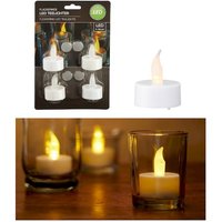 LED-Teelicht 4er Set Weiss