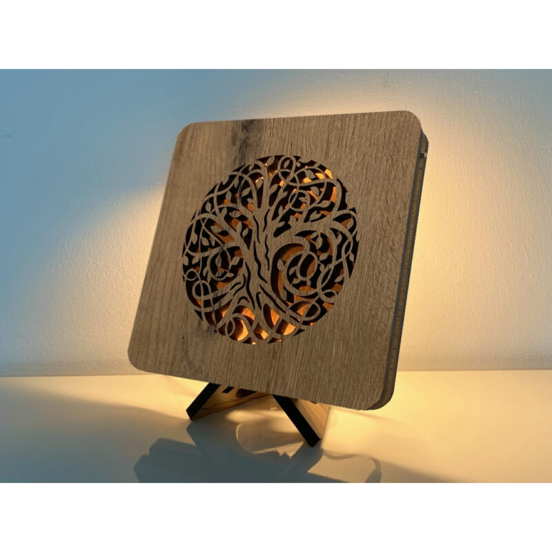 LED-Tischlampe "Baum des Lebens" 19cm x 19cm